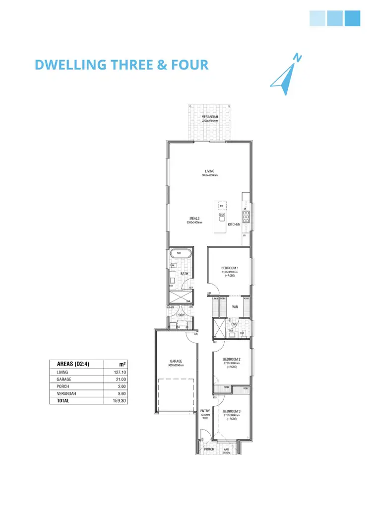 Floorplan of Homely house listing, 3/2 Kandy Crescent, Klemzig SA 5087
