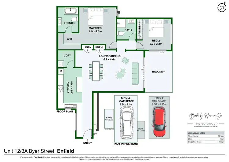 Floorplan of Homely apartment listing, 12/3A Byer Street, Enfield NSW 2136