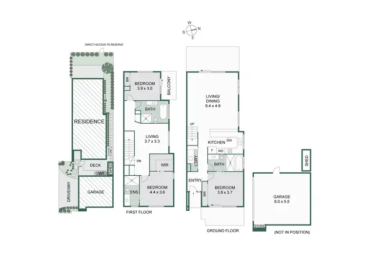 Floorplan of Homely townhouse listing, 2/17 Southern Road, Mentone VIC 3194