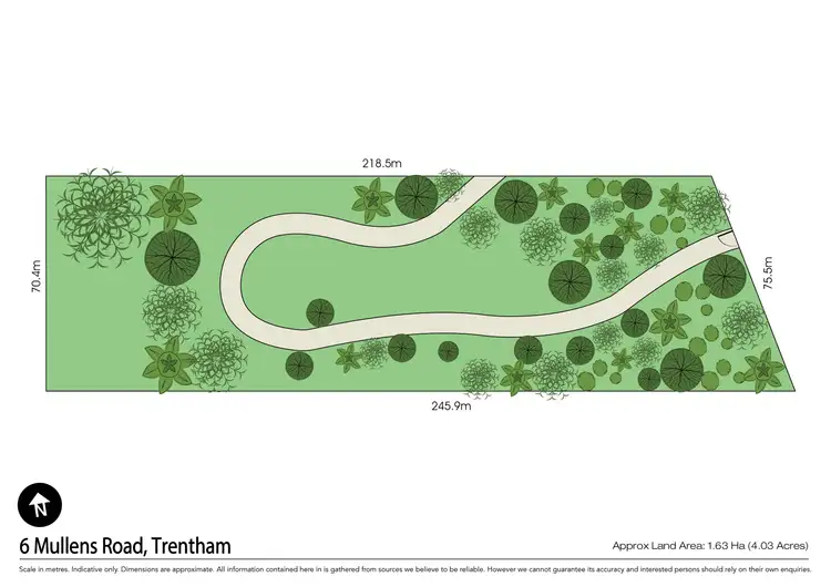 Floorplan of Homely land listing, 6 Mullens Road, Trentham VIC 3458