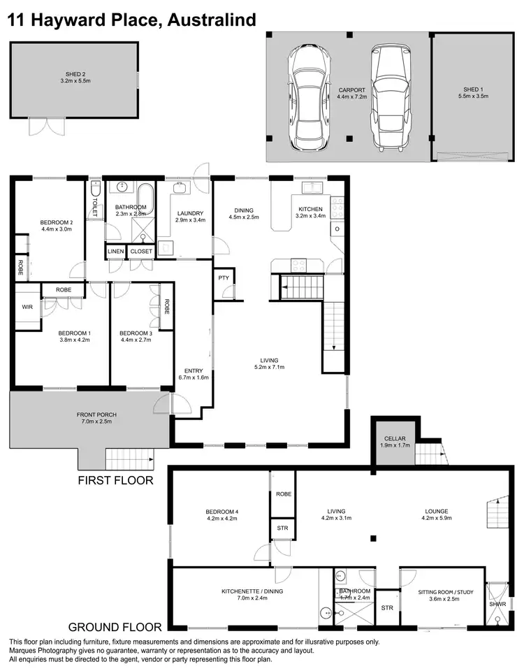 Floorplan of Homely house listing, 11 Hayward Place, Australind WA 6233