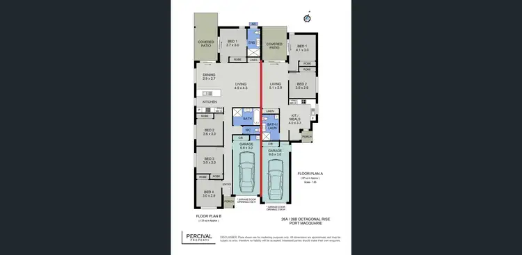 Floorplan of Homely semi-detached listing, 26a Octagonal Rise, Port Macquarie NSW 2444