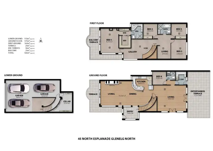 Floorplan of Homely house listing, 45 North Esplanade, Glenelg North SA 5045