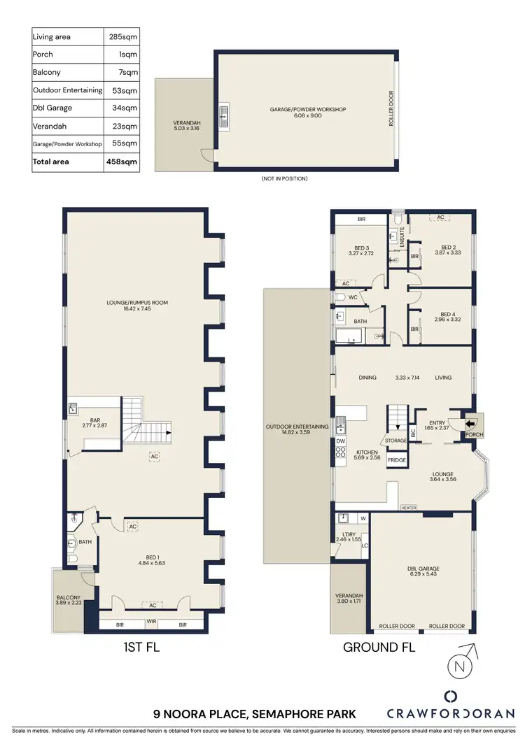 Floorplan of Homely house listing, 9 Noora Place, Semaphore Park SA 5019