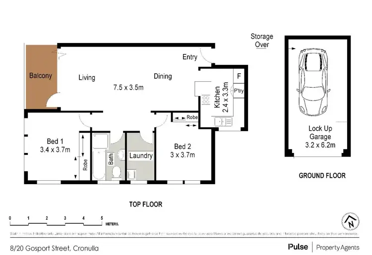 Floorplan of Homely apartment listing, 8/20 Gosport Street, Cronulla NSW 2230