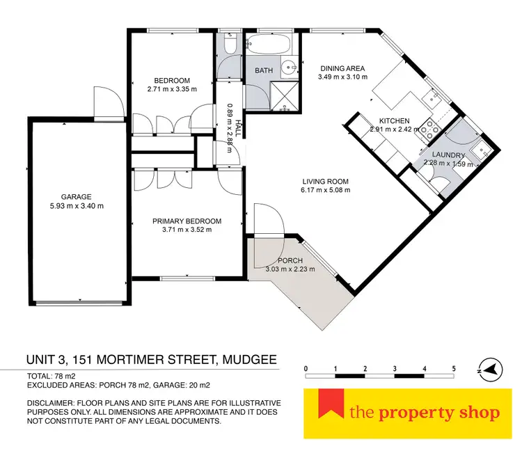 Floorplan of Homely unit listing, 3/151 Mortimer Street, Mudgee NSW 2850