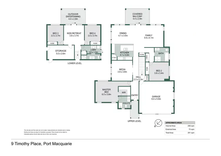 Floorplan of Homely house listing, 9 Timothy Place, Port Macquarie NSW 2444