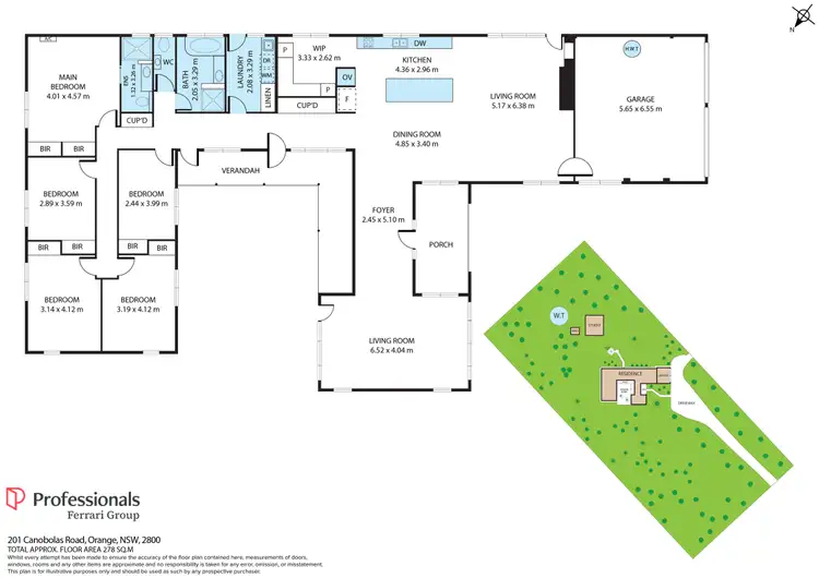 Floorplan of Homely house listing, 201 Canobolas Road, Orange NSW 2800
