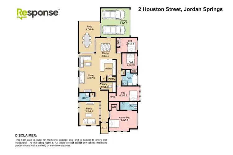 Floorplan of Homely house listing, 2 Houston Street, Jordan Springs NSW 2747