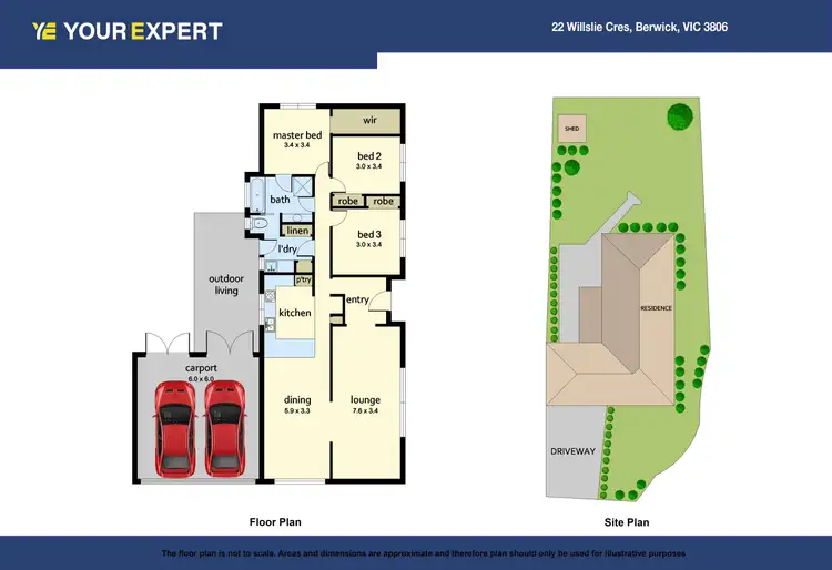 Floorplan of Homely house listing, 22 Willslie Crescent, Berwick VIC 3806