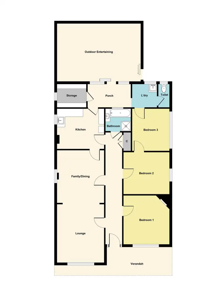 Floorplan of Homely house listing, 62 Landrigan Road, Carisbrook VIC 3464