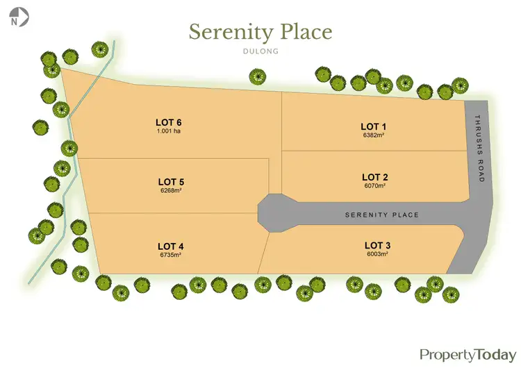 Floorplan of Homely land listing, LOT 5, 116 Thrushs Road Road, Dulong QLD 4560