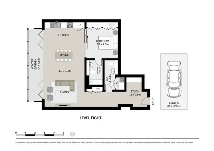 Floorplan of Homely apartment listing, 8F/171 Gloucester Street, The Rocks NSW 2000