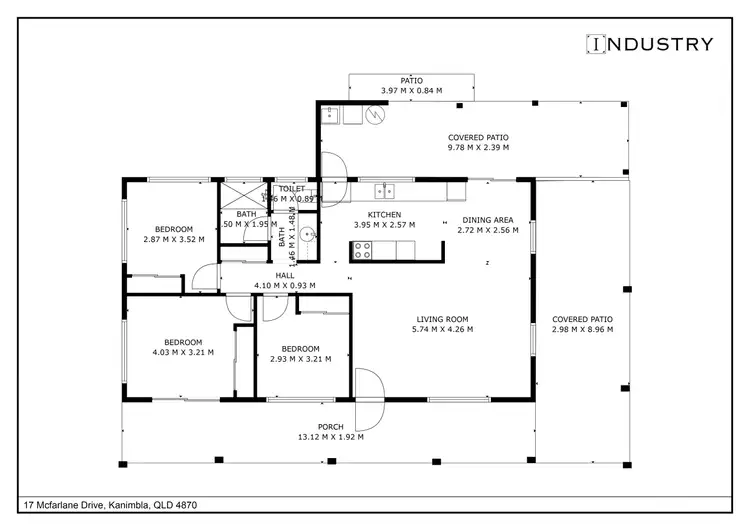 Floorplan of Homely house listing, 17 McFarlane Drive, Kanimbla QLD 4870