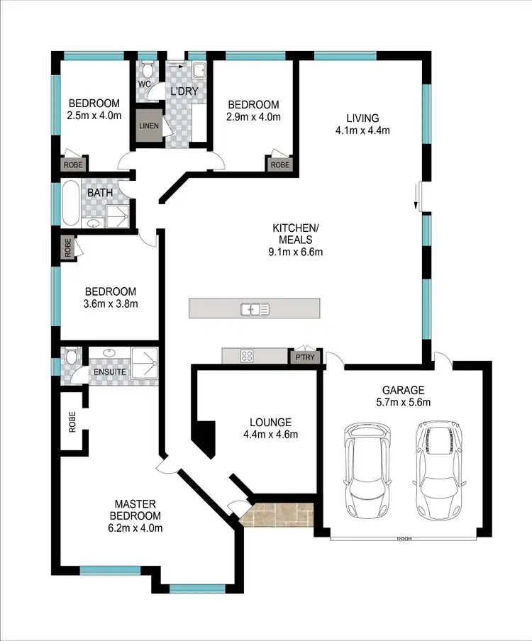 Floorplan of Homely house listing, 31 Mitchell Way, Dardanup WA 6236