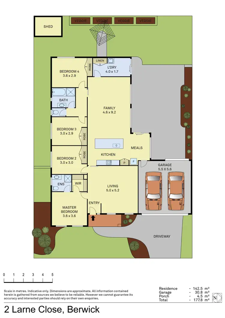 Floorplan of Homely house listing, 2 Larne Close, Berwick VIC 3806