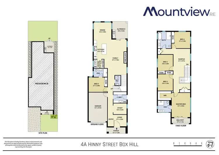 Floorplan of Homely house listing, 4A Hinny Street, Box Hill NSW 2765