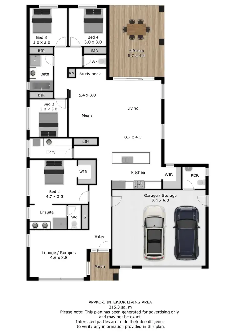 Floorplan of Homely house listing, 21 Canon Street, Leneva VIC 3691