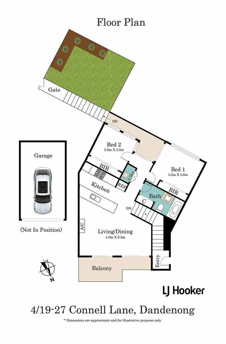 Floorplan of Homely townhouse listing, 4/19 - 27 Connell Lane, Dandenong VIC 3175