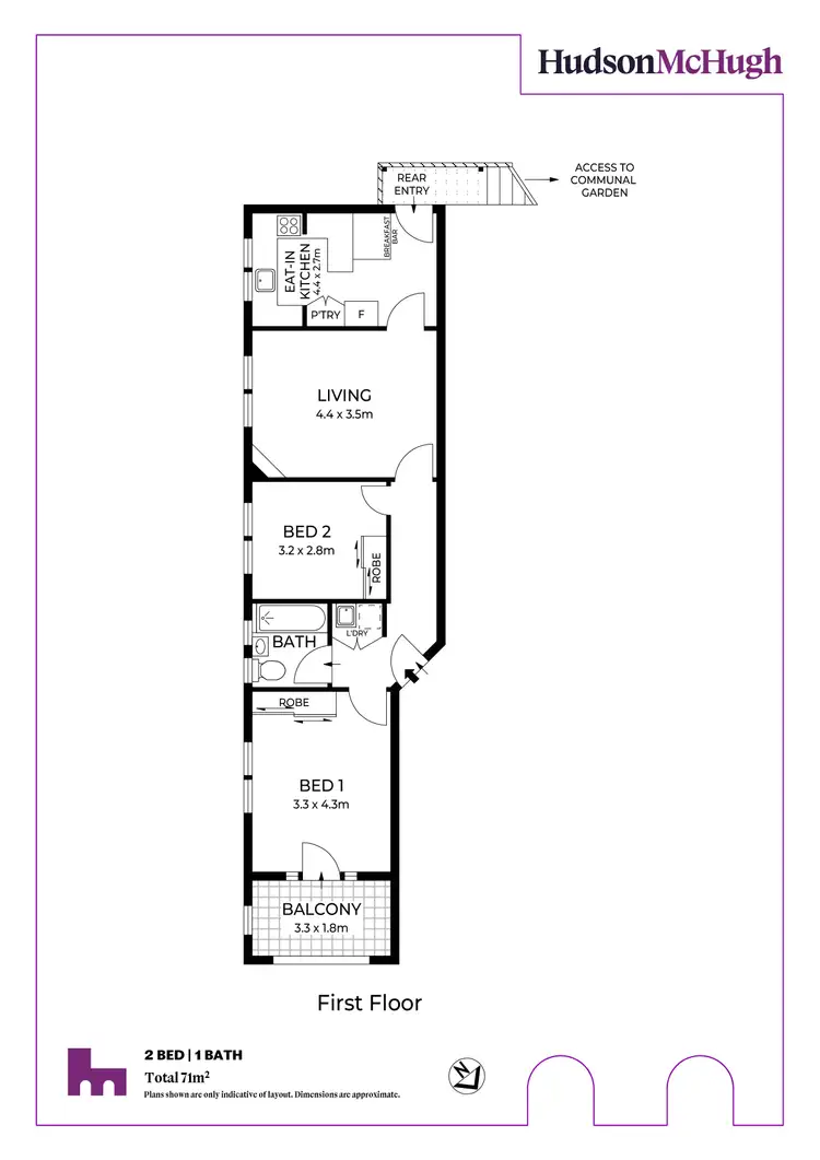 Floorplan of Homely unit listing, 3/22 Gower Street, Summer Hill NSW 2130