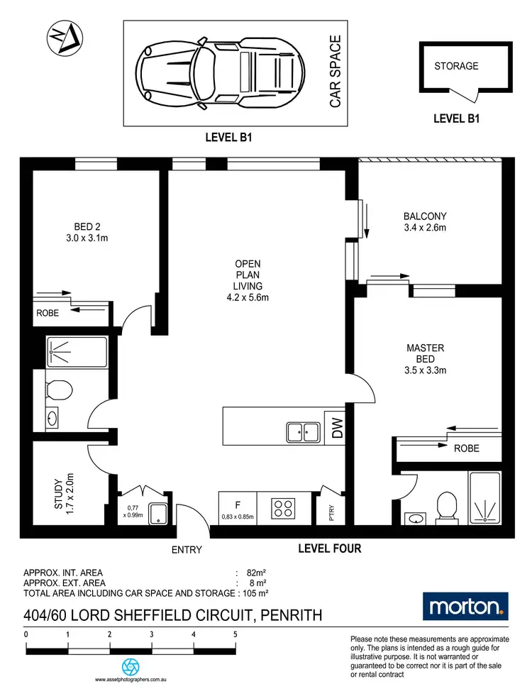 Floorplan of Homely apartment listing, 404/60 Lord Sheffield Circuit, Penrith NSW 2750