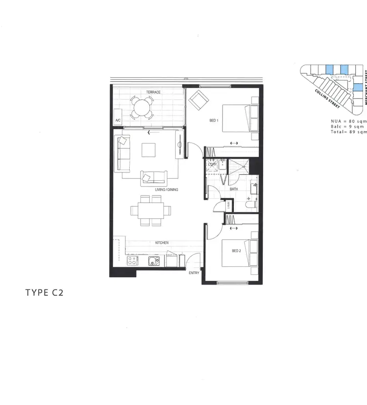 Floorplan of Homely apartment listing, 1106/55 Merchant Street, Docklands VIC 3008