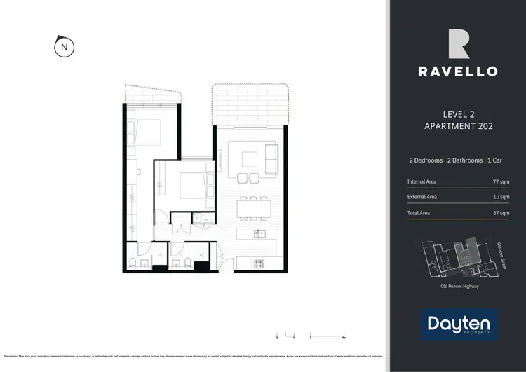 Floorplan of Homely apartment listing, 202/669 Old Princes Highway, Sutherland NSW 2232
