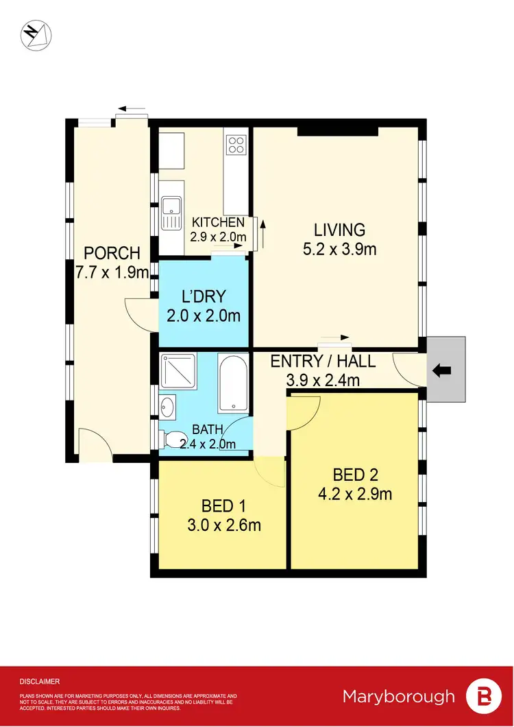 Floorplan of Homely house listing, 100 Griffiths Street, Maryborough VIC 3465