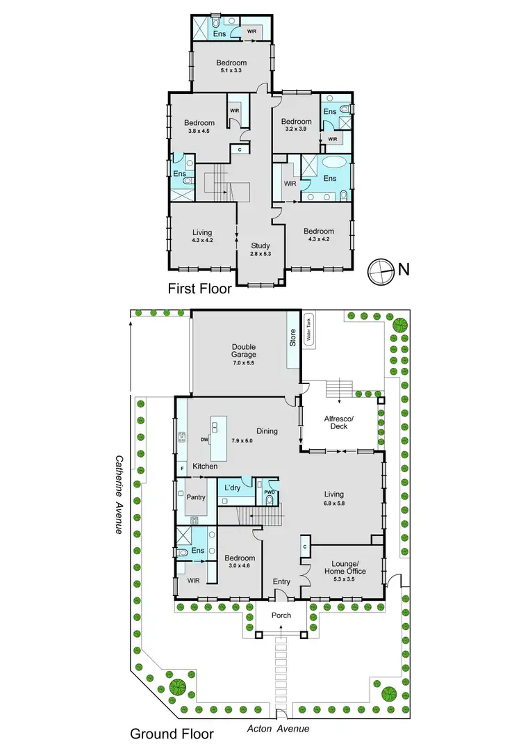 Floorplan of Homely house listing, 5 Acton Street, Mount Waverley VIC 3149