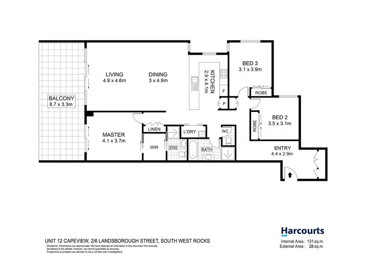 Floorplan of Homely apartment listing, 12/2-6 Landsborough Street, South West Rocks NSW 2431