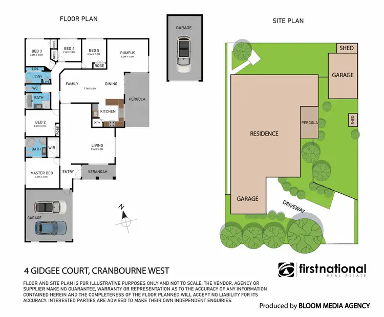Floorplan of Homely house listing, 6 Gidgee Court, Cranbourne West VIC 3977
