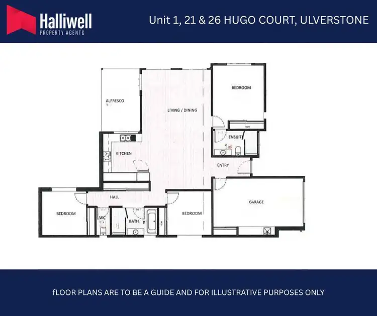 Floorplan of Homely villa listing, 21 & 26 Hugo Court, Ulverstone TAS 7315