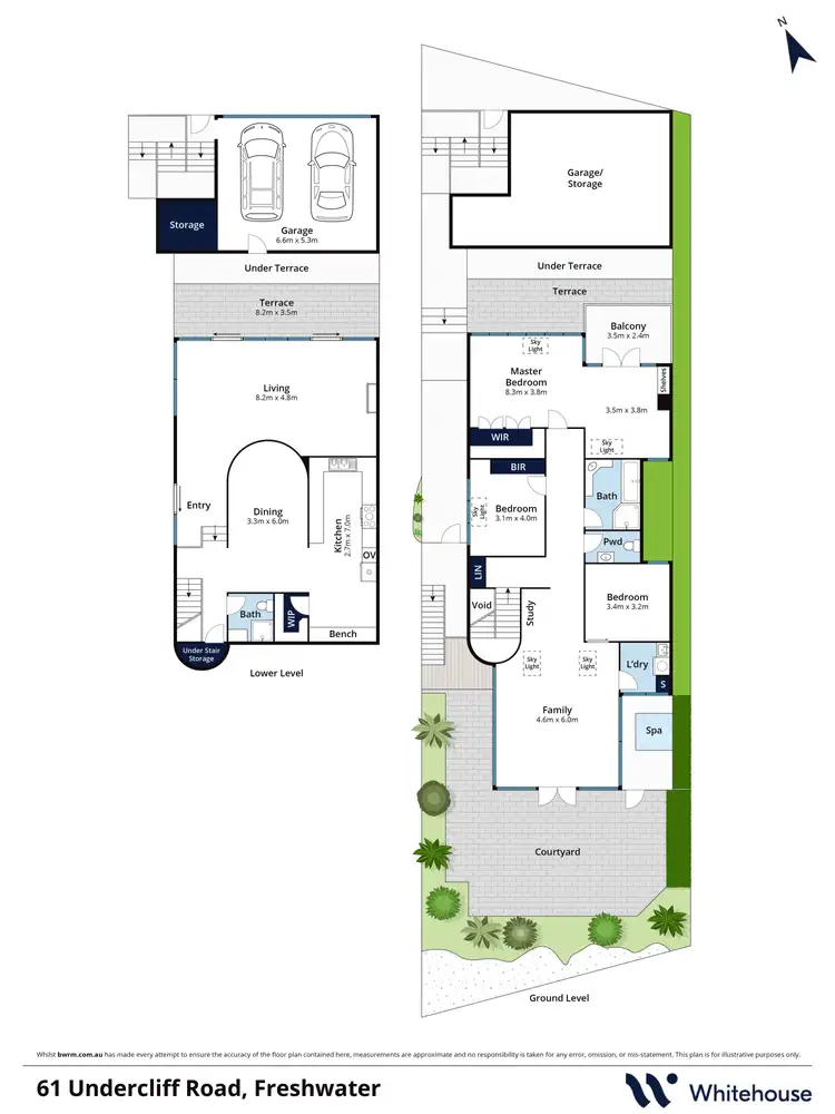 Floorplan of Homely house listing, 61 Undercliff Road, Freshwater NSW 2096