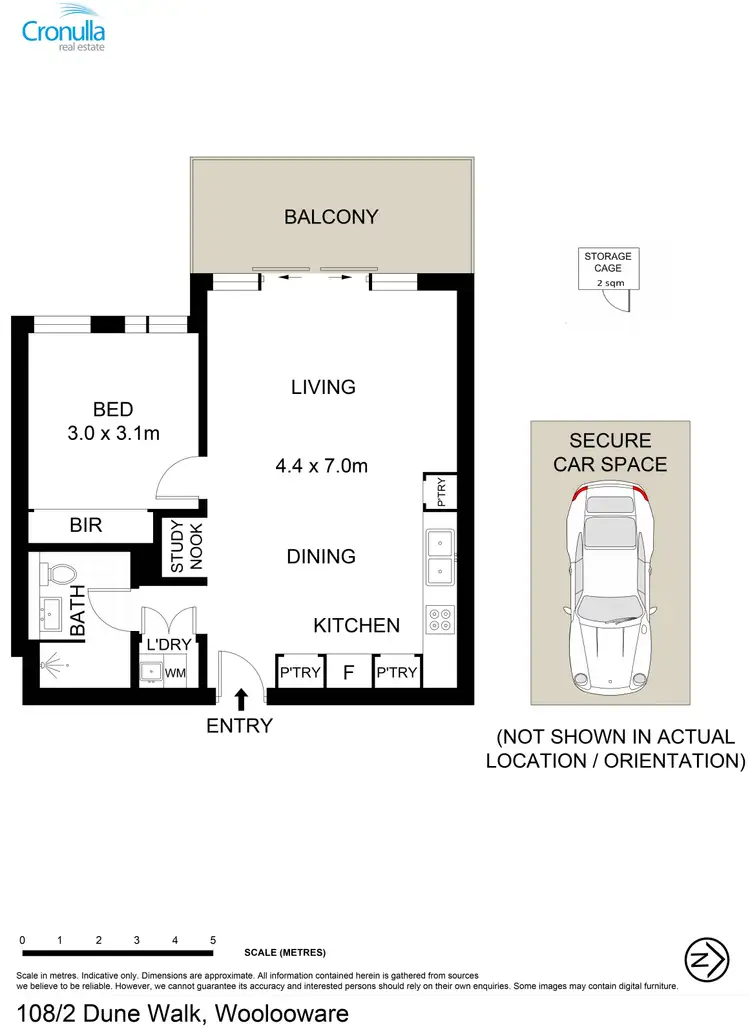Floorplan of Homely apartment listing, 108/2 Dune Walk, Woolooware NSW 2230