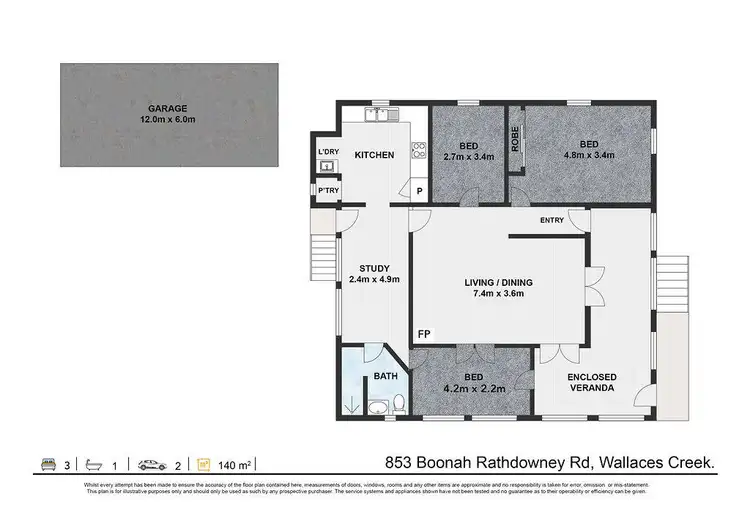 Floorplan of Homely house listing, 853 Boonah-Rathdowney Road, Wallaces Creek QLD 4310
