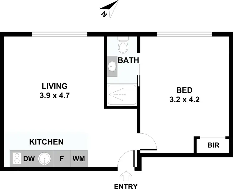 Floorplan of Homely apartment listing, 902/18-20 Bank Place, Melbourne VIC 3000