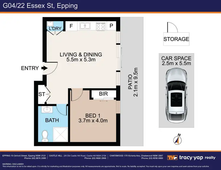 Floorplan of Homely apartment listing, G04/22 Essex Street, Epping NSW 2121