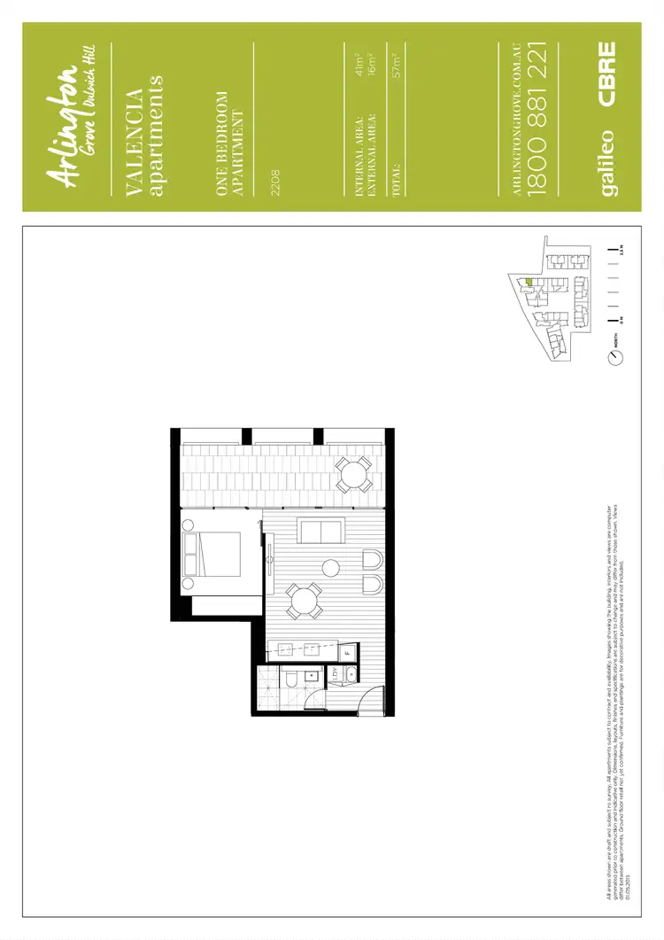 Floorplan of Homely apartment listing, 2208/6 Grove Street, Dulwich Hill NSW 2203