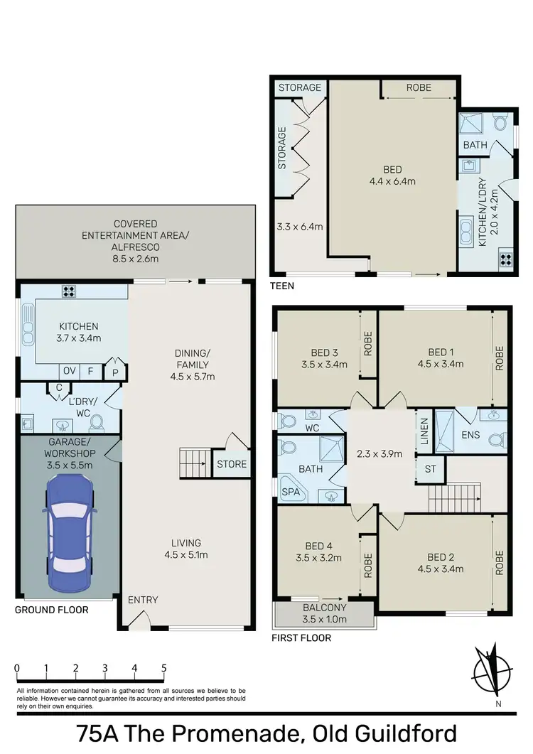 Floorplan of Homely house listing, 75a The Promenade, Guildford NSW 2161