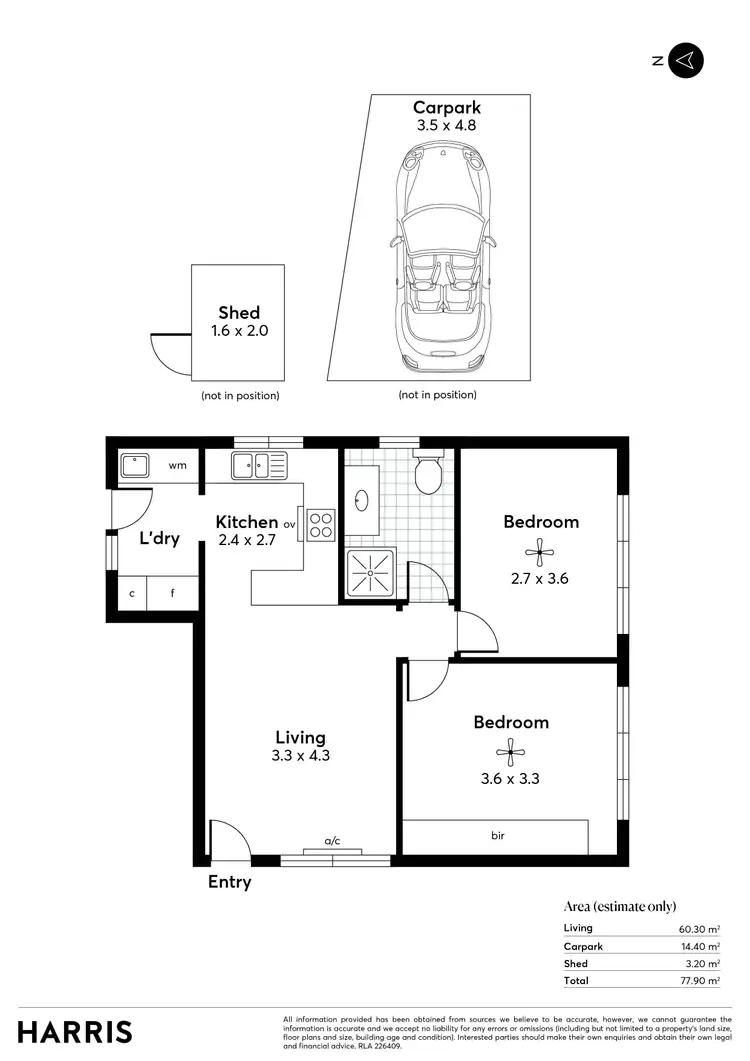 Floorplan of Homely unit listing, 1/8 Weaver Avenue, Richmond SA 5033