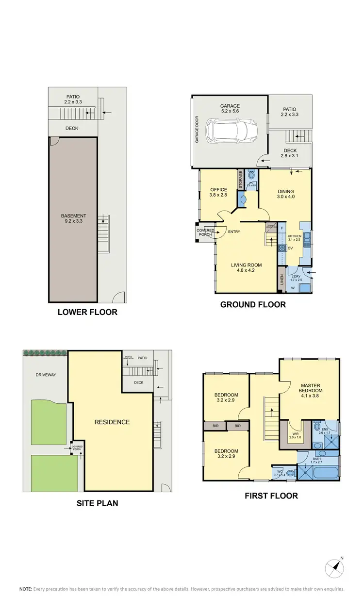 Floorplan of Homely townhouse listing, 1/12 Randwick Drive, Keilor Park VIC 3042