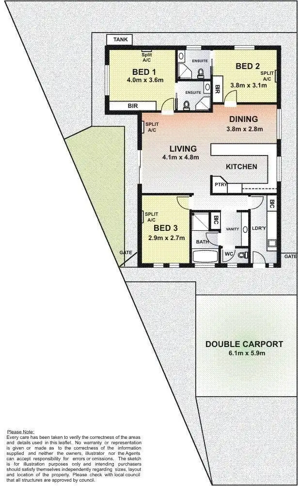 Floorplan of Homely house listing, 11 Barrie Robran Gate, Whyalla Norrie SA 5608