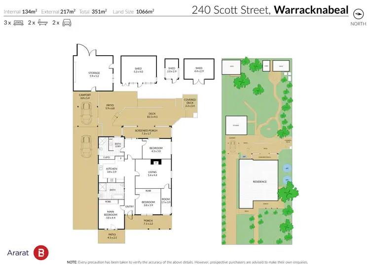 Floorplan of Homely house listing, 240 Scott Street, Warracknabeal VIC 3393