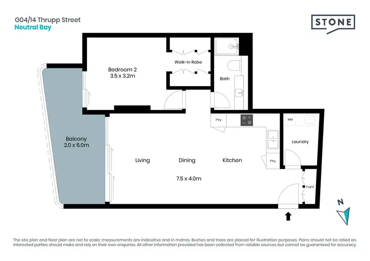 Floorplan of Homely apartment listing, G04/14 Thrupp Street, Neutral Bay NSW 2089
