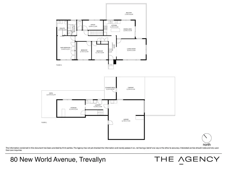 Floorplan of Homely house listing, 80 New World Avenue, Trevallyn TAS 7250