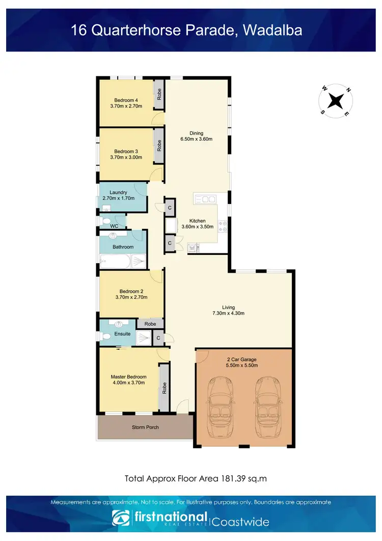 Floorplan of Homely house listing, 16 Quarterhorse Parade, Wadalba NSW 2259