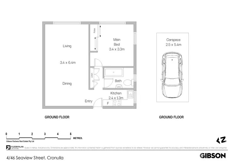 Floorplan of Homely unit listing, 4/46 Seaview Street, Cronulla NSW 2230