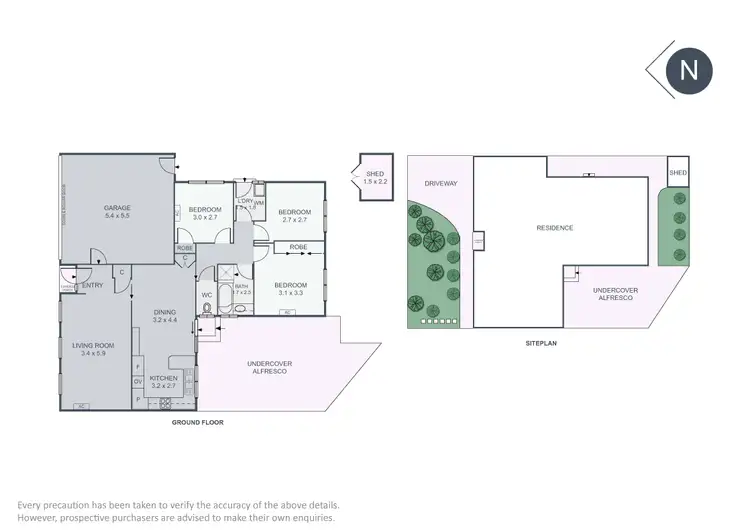 Floorplan of Homely house listing, 1/15 Allwyn Crescent, Mill Park VIC 3082