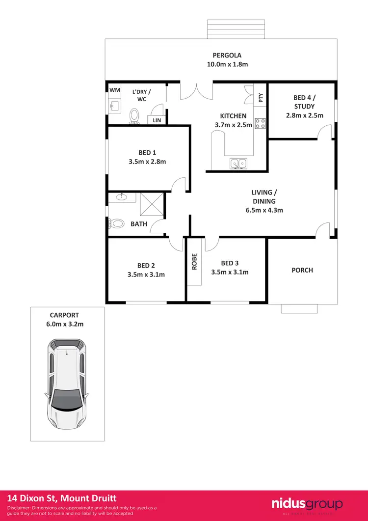Floorplan of Homely house listing, 14 Dixon Street, Mount Druitt NSW 2770
