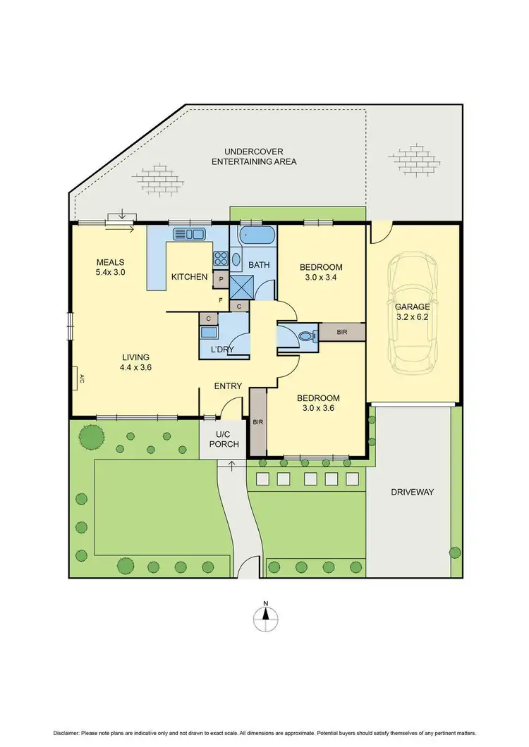 Floorplan of Homely villa listing, 1/20 Avoca Crescent, Pascoe Vale VIC 3044